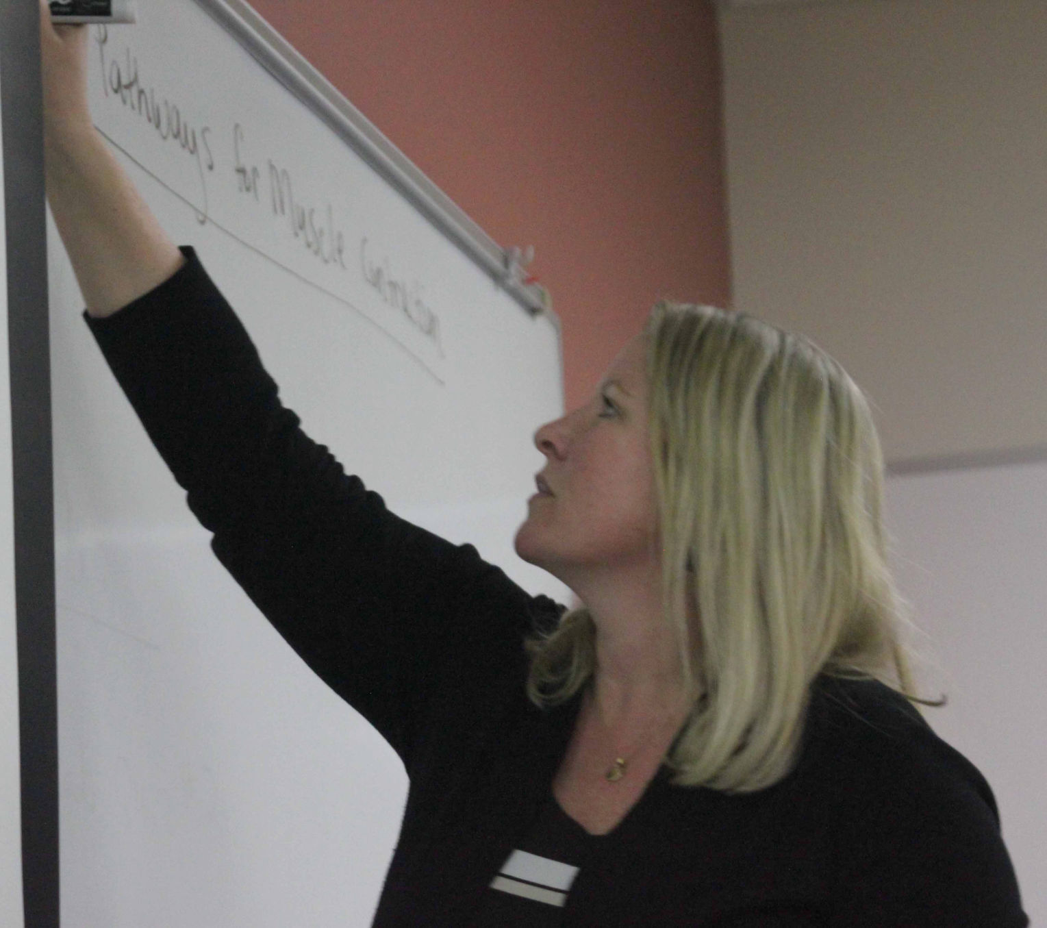 Dr. Jennifer Gavinski teaches class